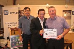 Hall-of-Fame-presentation-to-Thomas-Harrington-by-Marty-Morrissey-Sept-2015